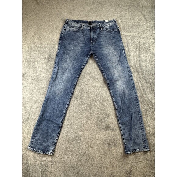 True Religion Rocco Skinny Jeans Mens Size 38x32 Blue Denim Casual Medium Wash - Picture 1 of 11